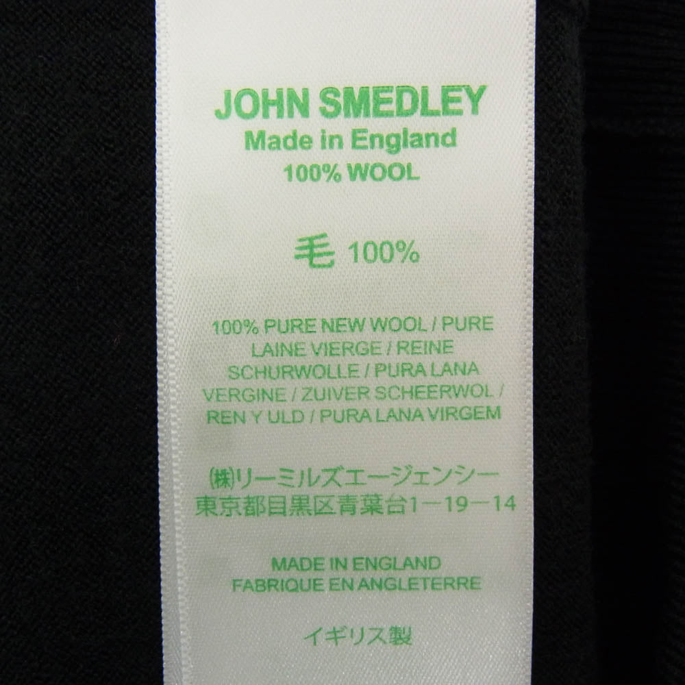 JOHN SMEDLEY ジョンスメドレー Cherwell Standard Fit Roll Neck Sweater チャーウェル タートルネック ニット 長袖 ブラック系 XL【極上美品】【中古】