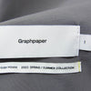 GRAPHPAPER グラフペーパー 23SS GM231-40027 Semi-Dull Poplin Track Shorts ショーツ ショートパンツ グレー系 1【美品】【中古】