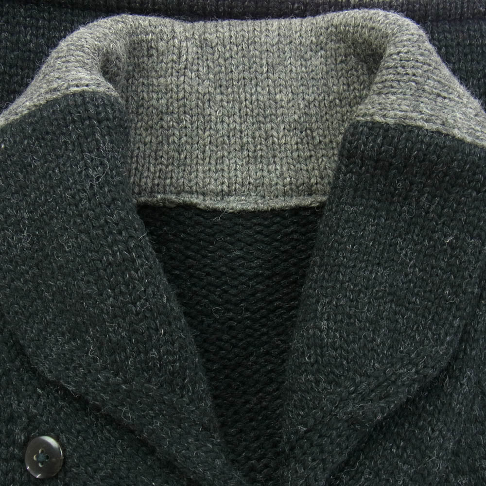 BY GLADHAND バイグラッドハンド 12AW byGH-12-FW-10 ショールカラー ウール カーディガン ブラック系【中古】