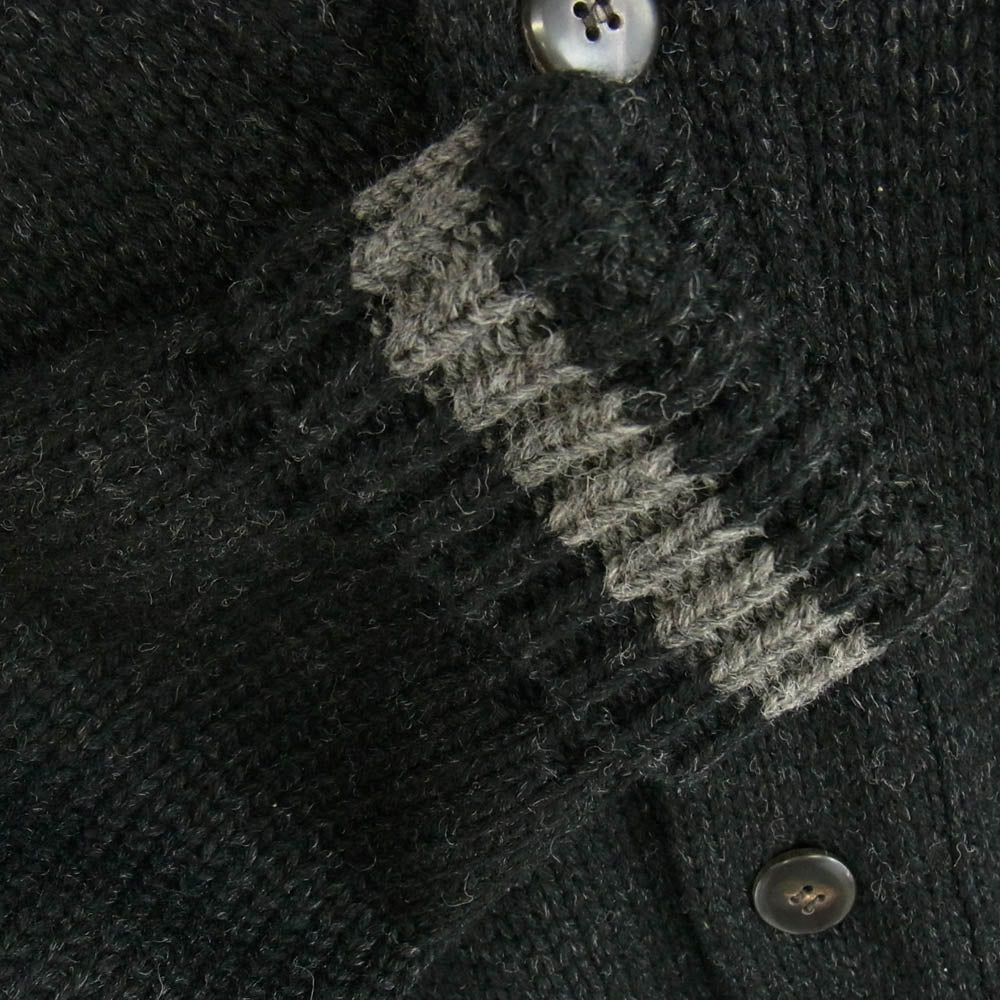 BY GLADHAND バイグラッドハンド 12AW byGH-12-FW-10 ショールカラー ウール カーディガン ブラック系【中古】