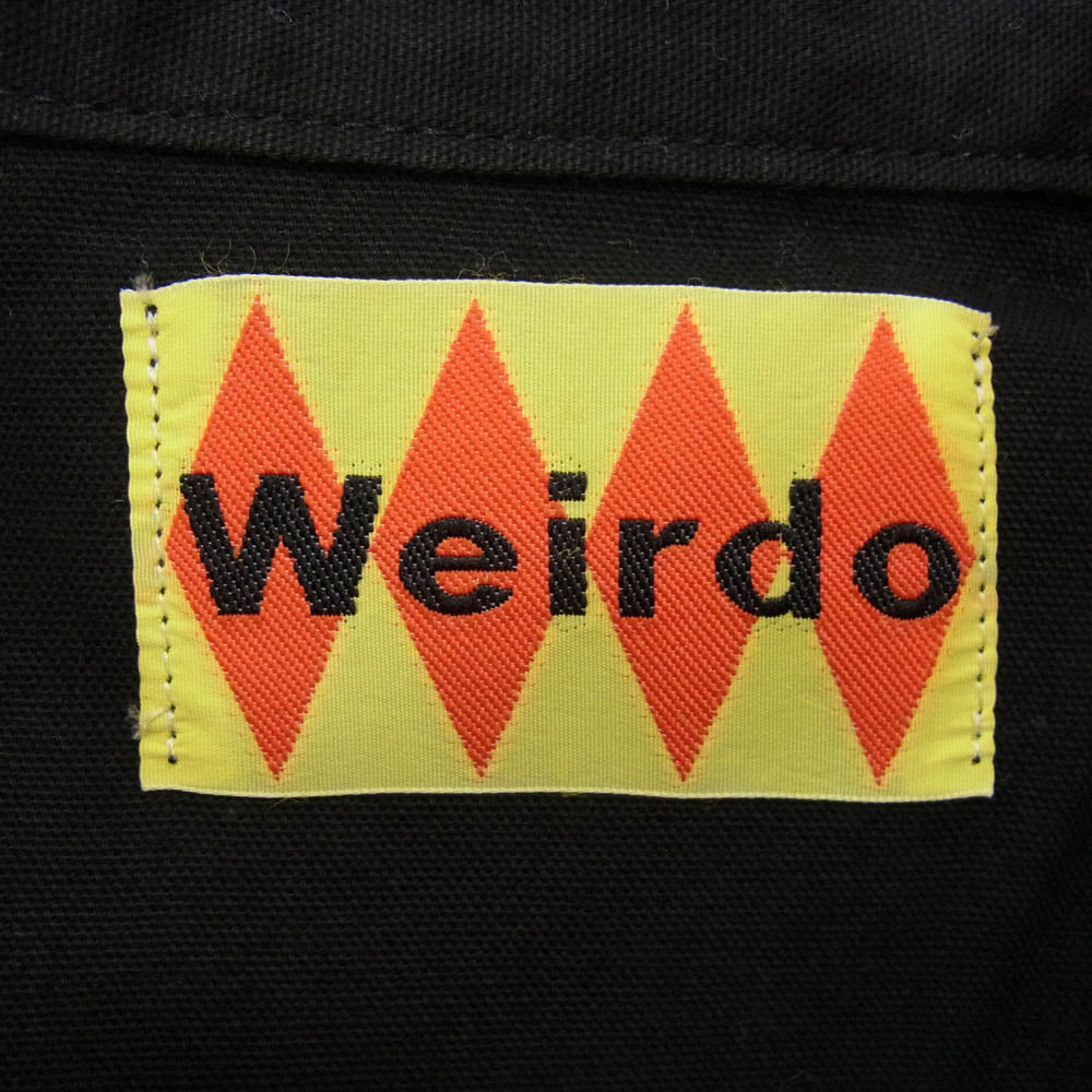 WEIRDO ウィアード 11AW WRD-11-FW-12 KEY THE LOCK AGAIN 刺繍 長袖 シャツ ブラック系 XL【中古】