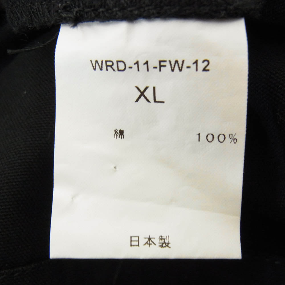 WEIRDO ウィアード 11AW WRD-11-FW-12 KEY THE LOCK AGAIN 刺繍 長袖 シャツ ブラック系 XL【中古】