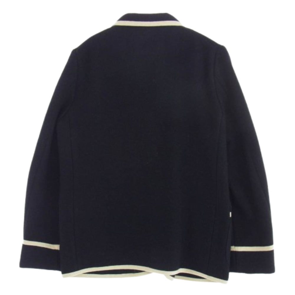 WEIRDO ウィアード 13AW WRD-13-AW-11 3B WOOL JACKET 3ボタン ウール テーラード Wワッペン ジャケット ブラック系 XL【中古】
