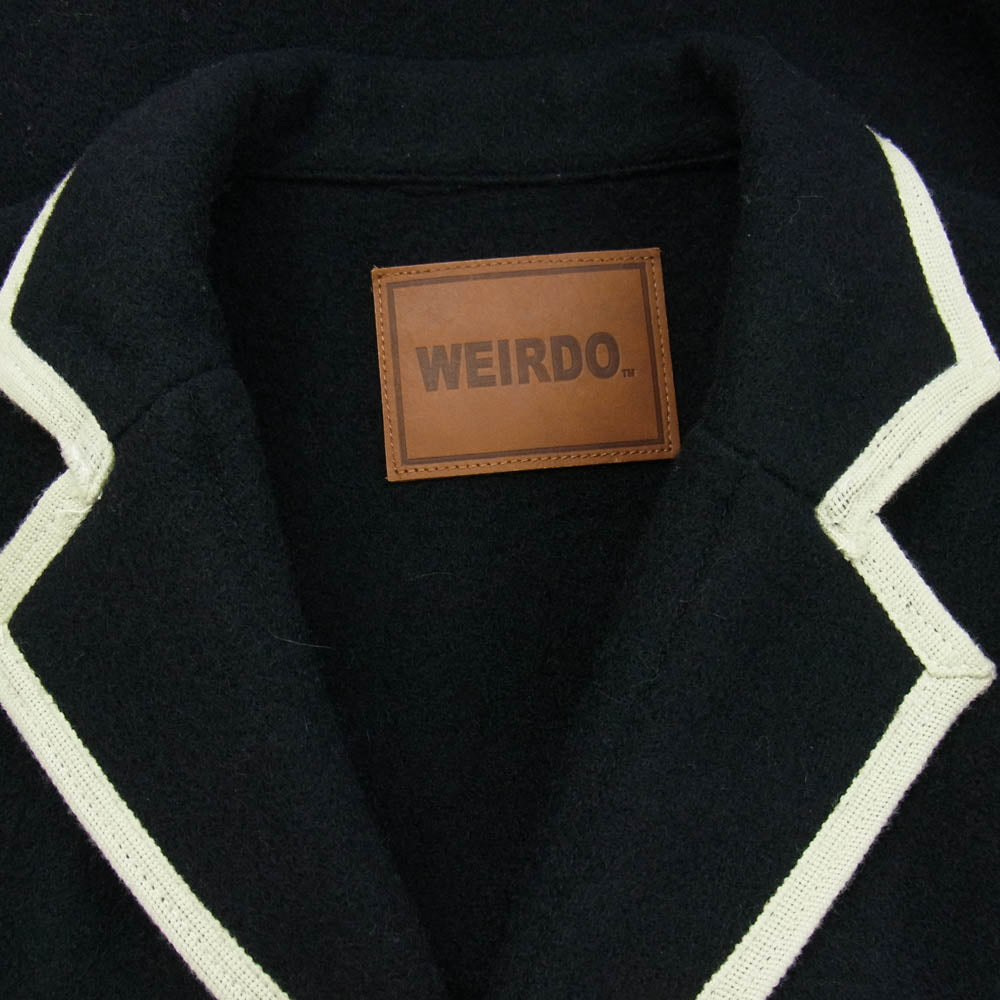 WEIRDO ウィアード 13AW WRD-13-AW-11 3B WOOL JACKET 3ボタン ウール テーラード Wワッペン ジャケット ブラック系 XL【中古】