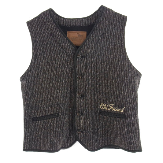 GANGSTERVILLE ギャングスタービル 13AW GSV-13-AW-08 BEACH VEST ビーチクロス ベスト ジャケット ブラック系 XL【中古】