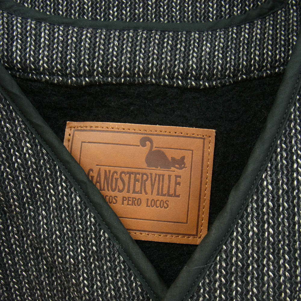 GANGSTERVILLE ギャングスタービル 13AW GSV-13-AW-08 BEACH VEST ビーチクロス ベスト ジャケット ブラック系 XL【中古】