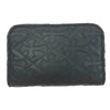 CHROME HEARTS クロムハーツ（原本無） ZIP ORGANIZER QUILTED オーガナイザー セメタリークロスパッチ キルティング レザーウォレット ブラック系【中古】