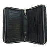 CHROME HEARTS クロムハーツ（原本無） ZIP ORGANIZER QUILTED オーガナイザー セメタリークロスパッチ キルティング レザーウォレット ブラック系【中古】