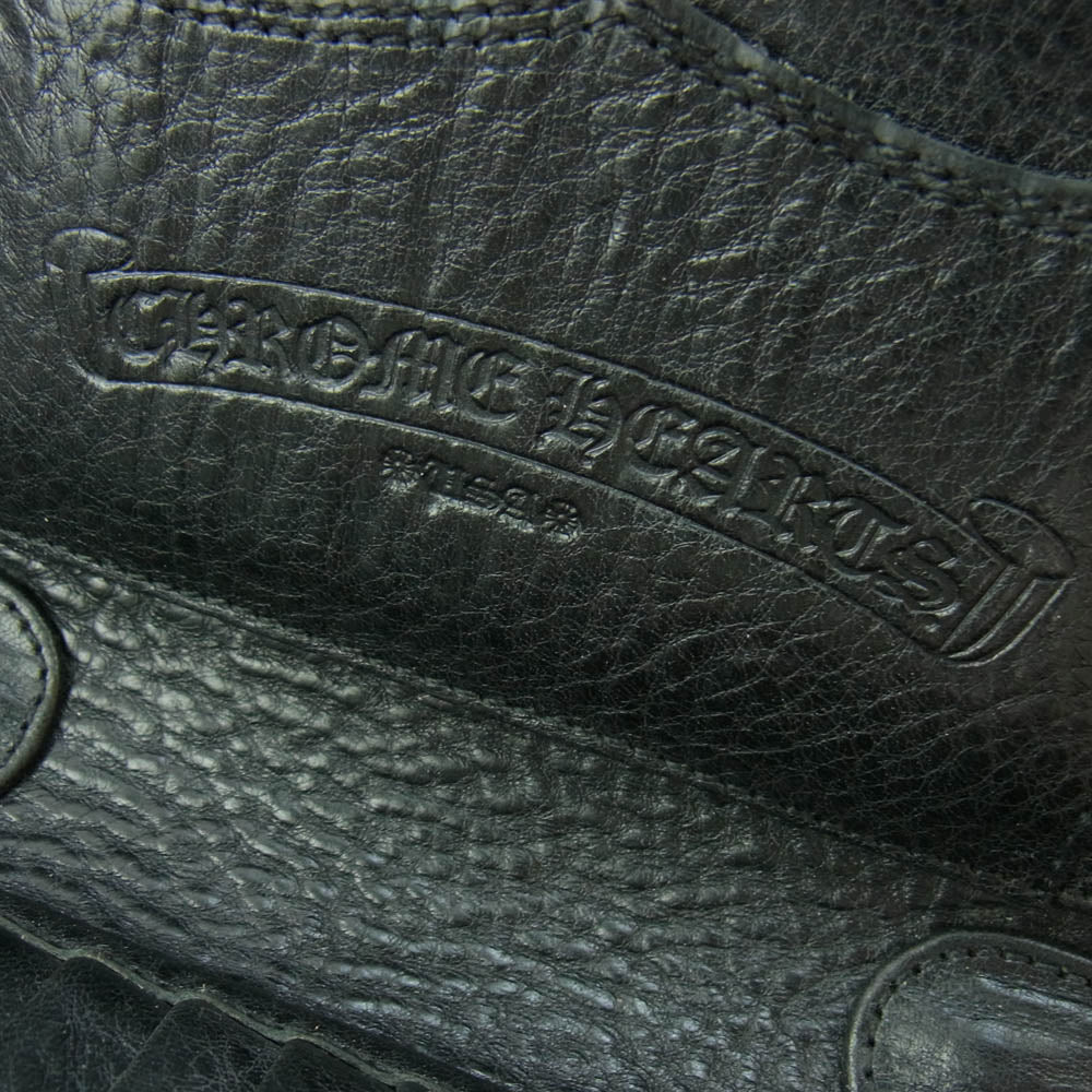 CHROME HEARTS クロムハーツ（原本無） ZIP ORGANIZER QUILTED オーガナイザー セメタリークロスパッチ キルティング レザーウォレット ブラック系【中古】