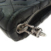 CHROME HEARTS クロムハーツ（原本無） ZIP ORGANIZER QUILTED オーガナイザー セメタリークロスパッチ キルティング レザーウォレット ブラック系【中古】