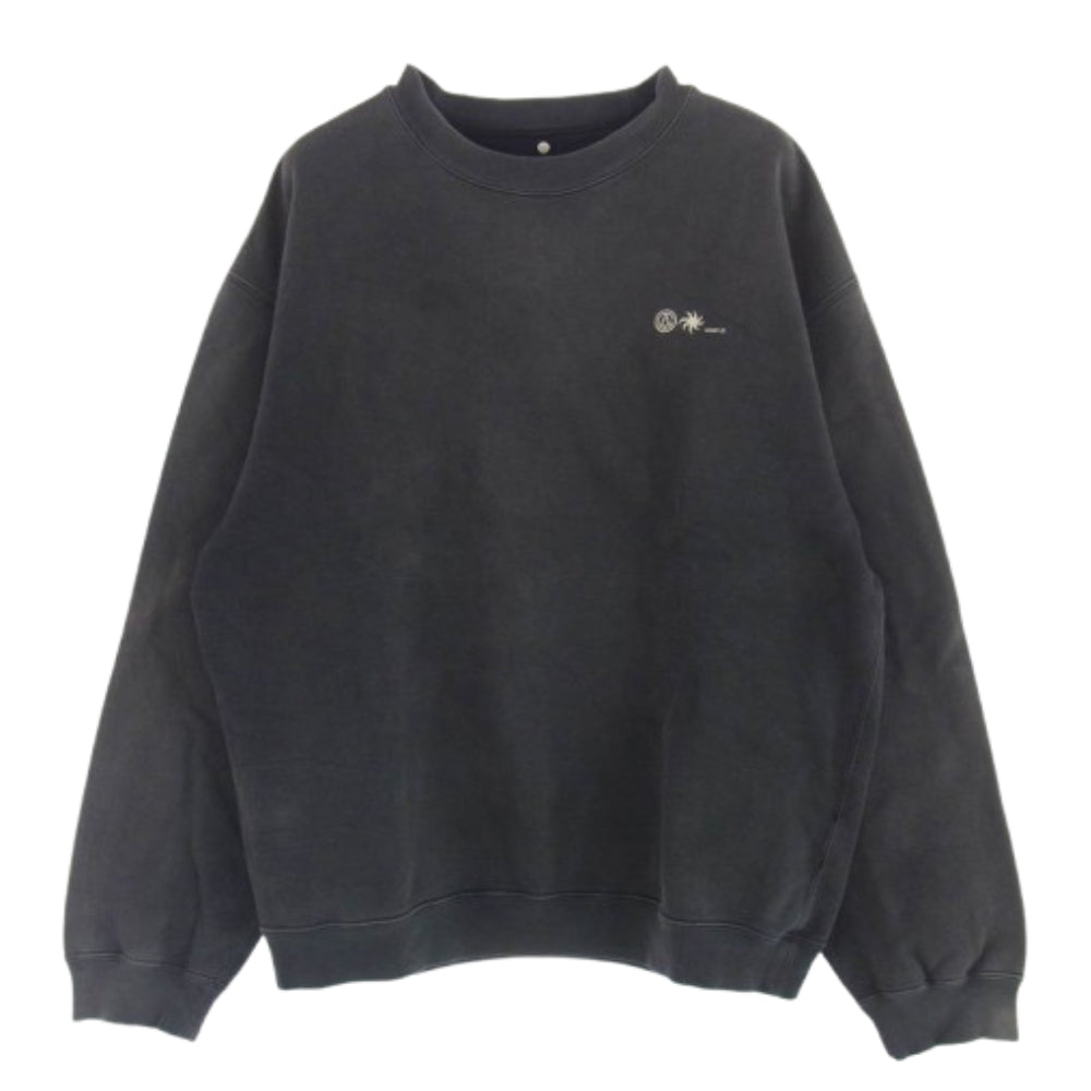 OAMC オーエーエムシー 20AW OAMR705682 FUNDAMENT Sweatshirt クルーネック スウェット チャコール系 L【中古】