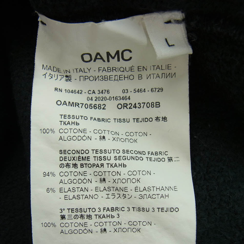 OAMC オーエーエムシー 20AW OAMR705682 FUNDAMENT Sweatshirt クルーネック スウェット チャコール系 L【中古】