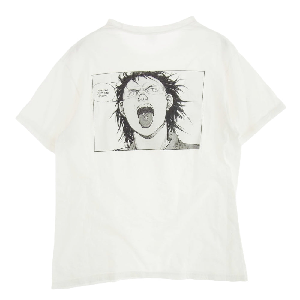 Supreme シュプリーム × AKIRA アキラ 17AW Pill Tee バックプリント Tシャツ ホワイト系 L【中古】