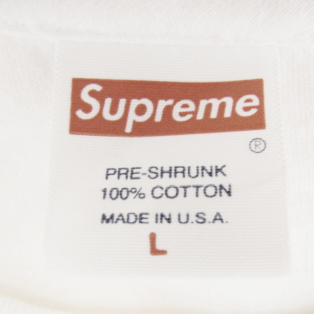 Supreme シュプリーム × AKIRA アキラ 17AW Pill Tee バックプリント Tシャツ ホワイト系 L【中古】