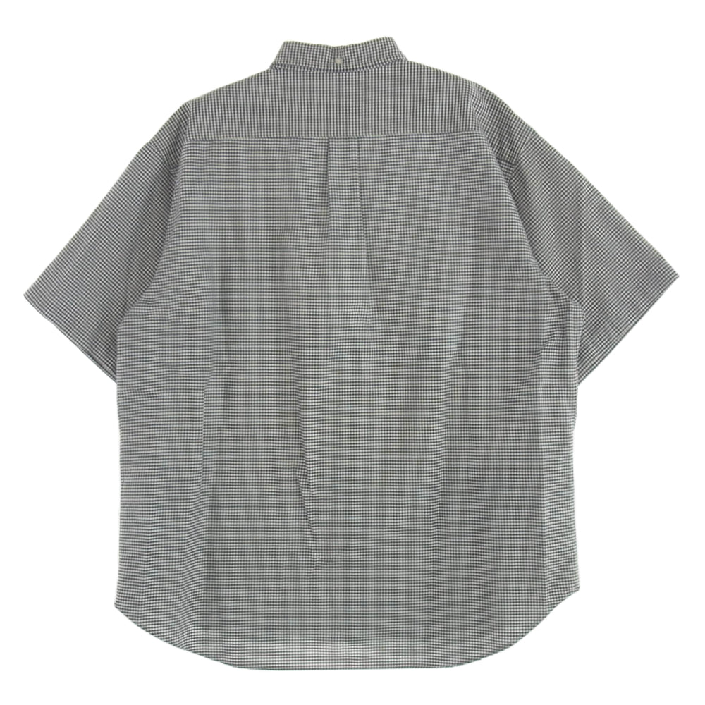 Supreme シュプリーム 24SS Loose Fit Oxford S/S Shirts Gingham ブラック系 ホワイト系 L【中古】