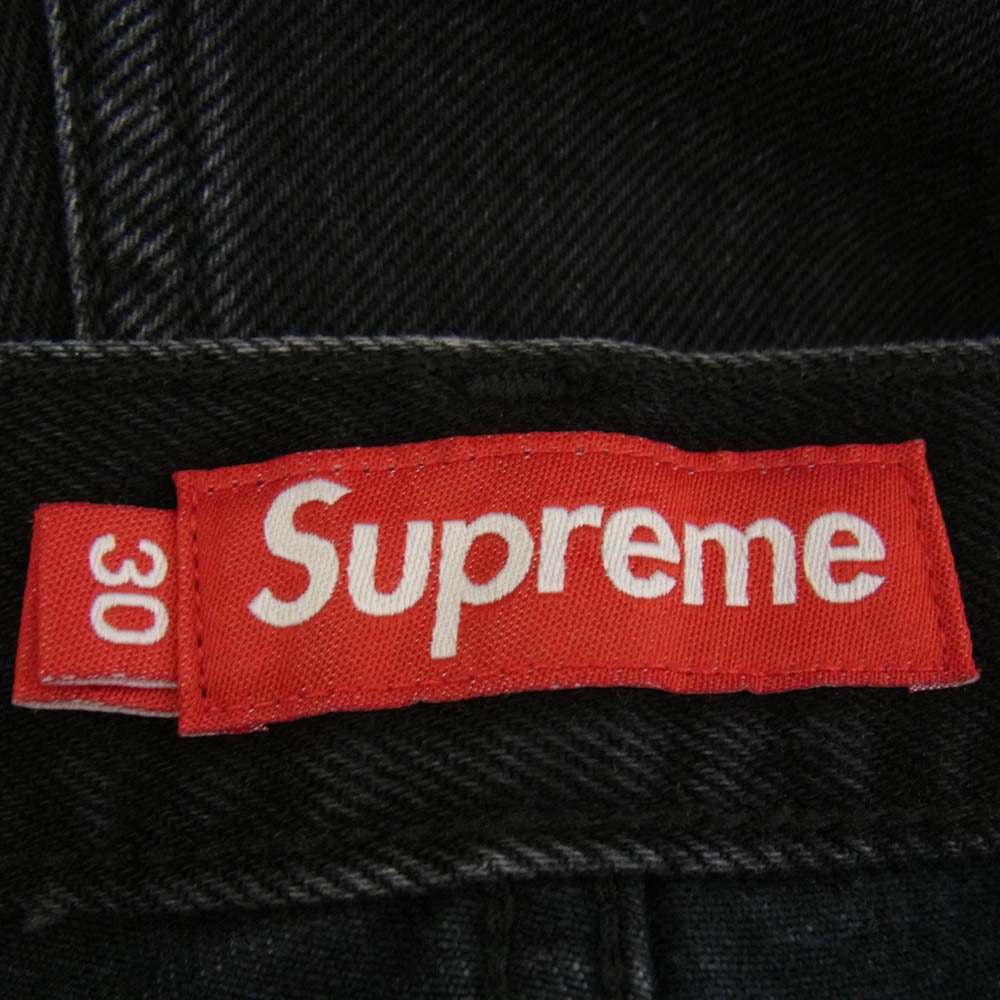 Supreme シュプリーム 24SS Baggy Jean Black バギー ジーンズ ブラック デニム パンツ ブラック系 30【中古】