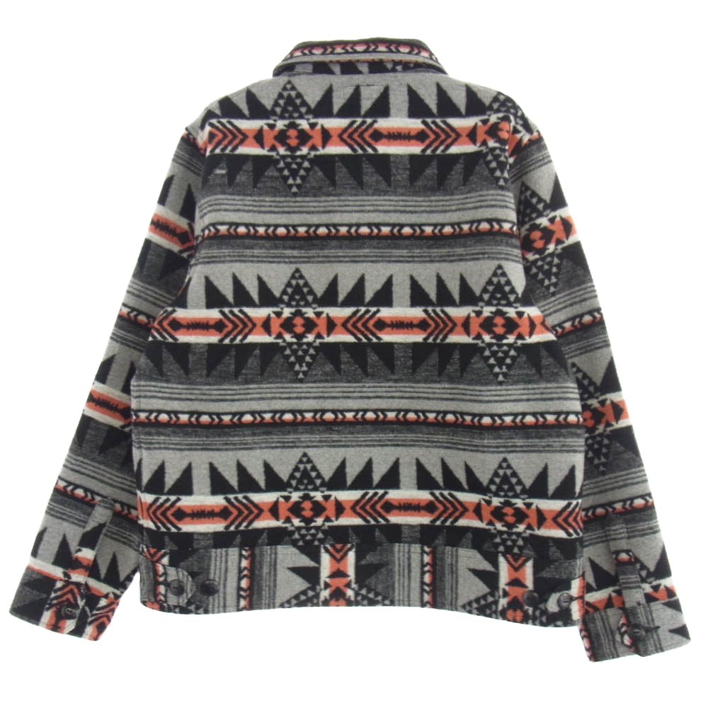 DAPPER'S ダッパーズ Native Pattern Blanket A-1 Style Jacket ブランケット ジャケット グレー系 40【中古】