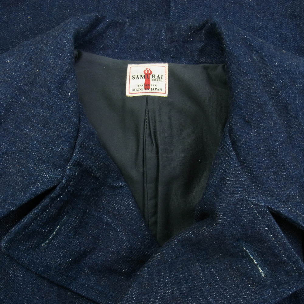 SAMURAI JEANS サムライジーンズ SJPEA16-D デニム Pコート インディゴブルー系 L【中古】