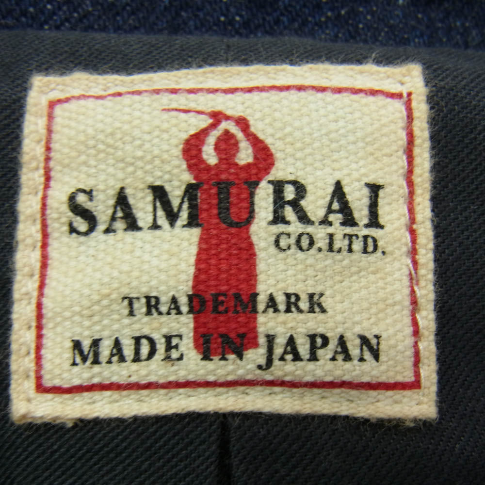 SAMURAI JEANS サムライジーンズ SJPEA16-D デニム Pコート インディゴブルー系 L【中古】