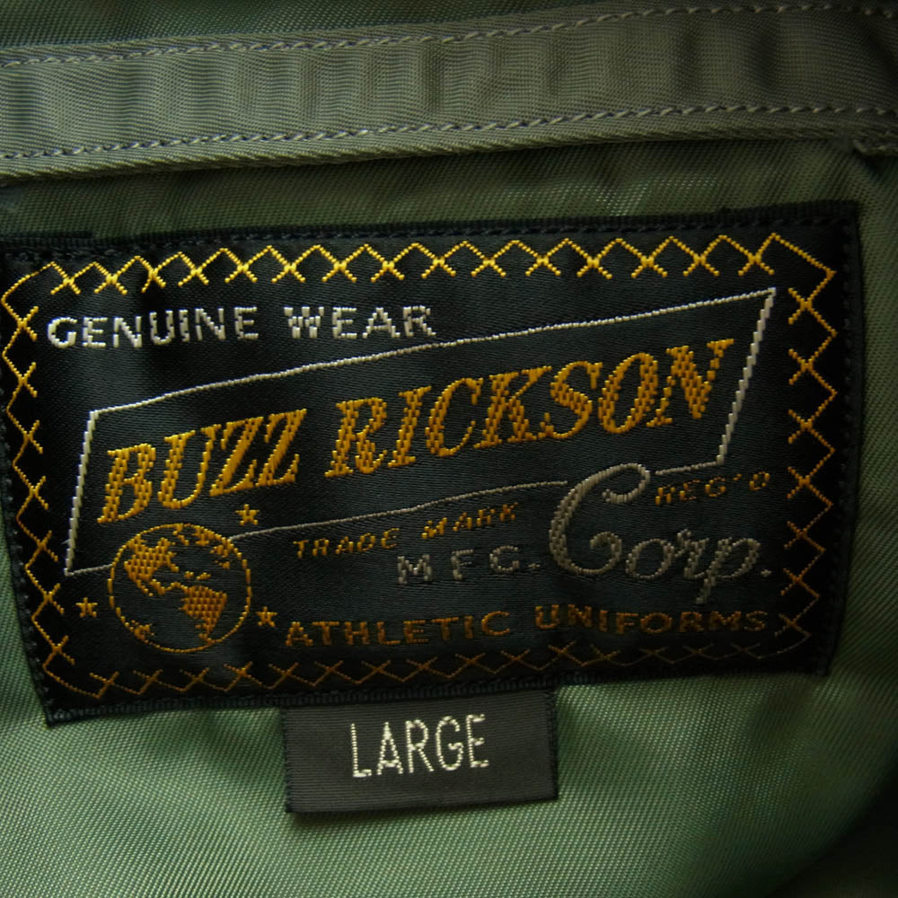 Buzz Rickson's バズリクソンズ BR13905 Type RED MA-1 NORTHROP PATCH ノースロップ パッチ フライト ジャケット レッド系 カーキ系 L【中古】