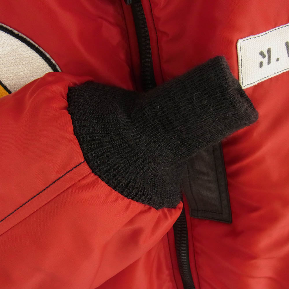 Buzz Rickson's バズリクソンズ BR13905 Type RED MA-1 NORTHROP PATCH ノースロップ パッチ フライト ジャケット レッド系 カーキ系 L【中古】