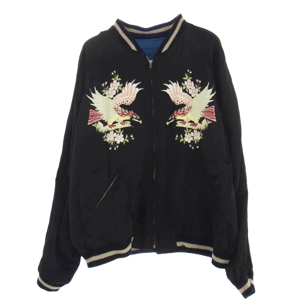 TAILOR TOYO テイラー東洋 TT14633 港商 KOSHO & CO. DRAGON EAGLE SOUVENIR JACKET 龍 刺繍 スーベニア ジャケット スカジャン ブルー系 特々大【中古】