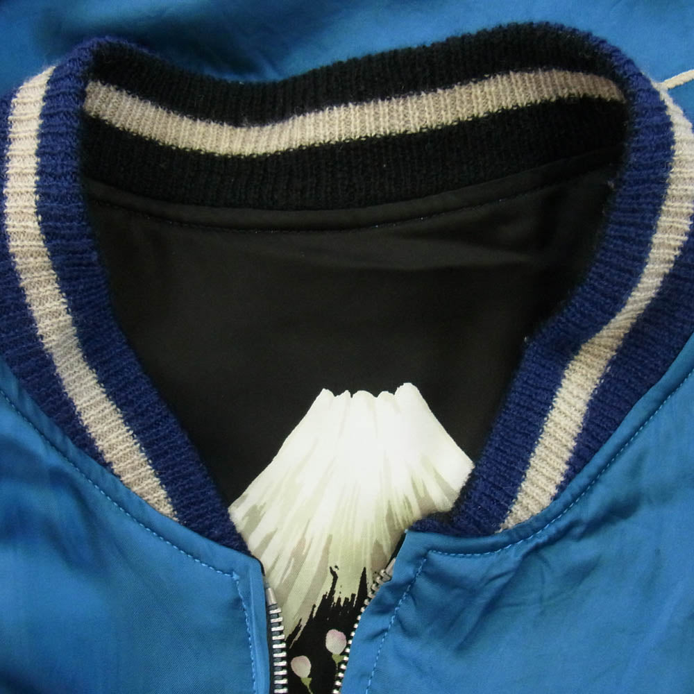 TAILOR TOYO テイラー東洋 TT14633 港商 KOSHO & CO. DRAGON EAGLE SOUVENIR JACKET 龍 刺繍 スーベニア ジャケット スカジャン ブルー系 特々大【中古】
