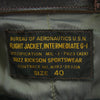 Buzz Rickson's バズリクソンズ BR80559 東洋エンタープライズ55周年限定モデル Type G-1 VIETNAM EMB’D LINING  G-1 レザー フライト ジャケット ブラウン系 40【中古】