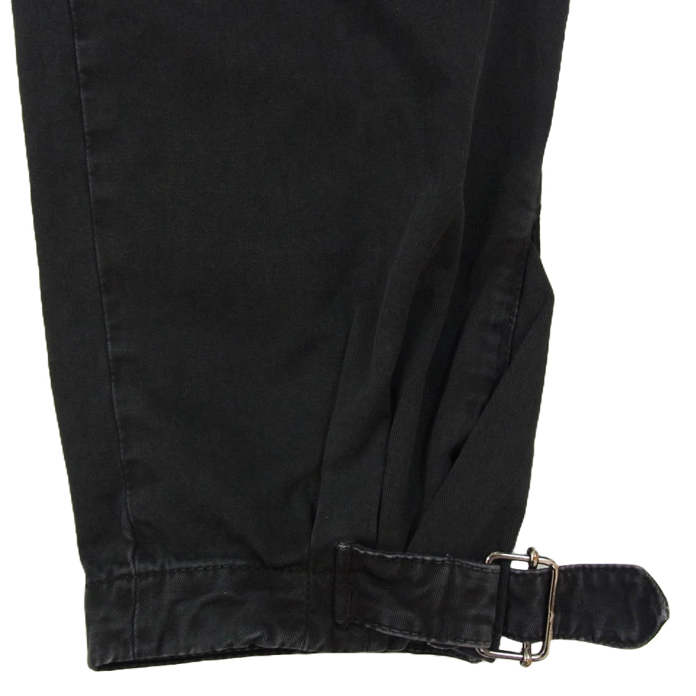 PRADA プラダ コットン ブルガリア製 ベルテット パンツ ブラック系 42【中古】