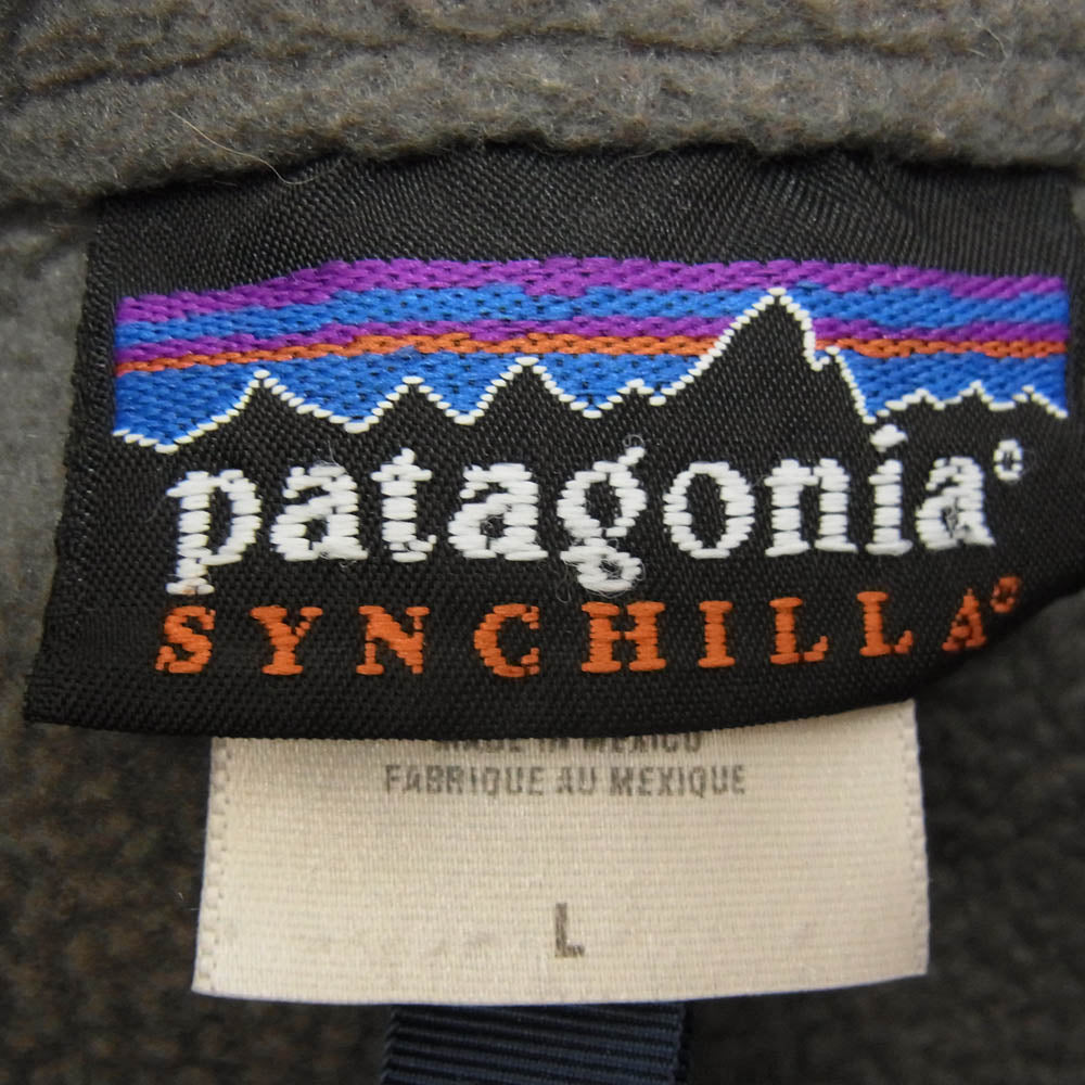patagonia パタゴニア 25735FA Synchilla シンチラ フリース ハーフジップ ジャケット グレー系 L【中古】