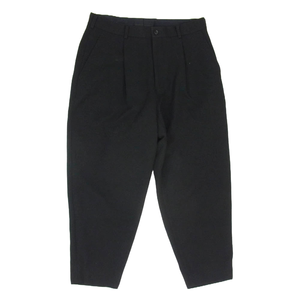 COMME des GARCONS HOMME PLUS コムデギャルソンオムプリュス 19AW PD-P022 ウール テーパード パンツ ブラック系 M【中古】