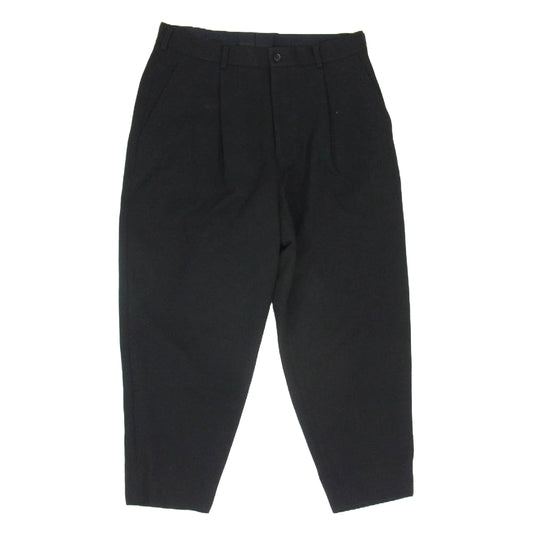 COMME des GARCONS HOMME PLUS コムデギャルソンオムプリュス 19AW PD-P022 ウール テーパード パンツ ブラック系 M【中古】