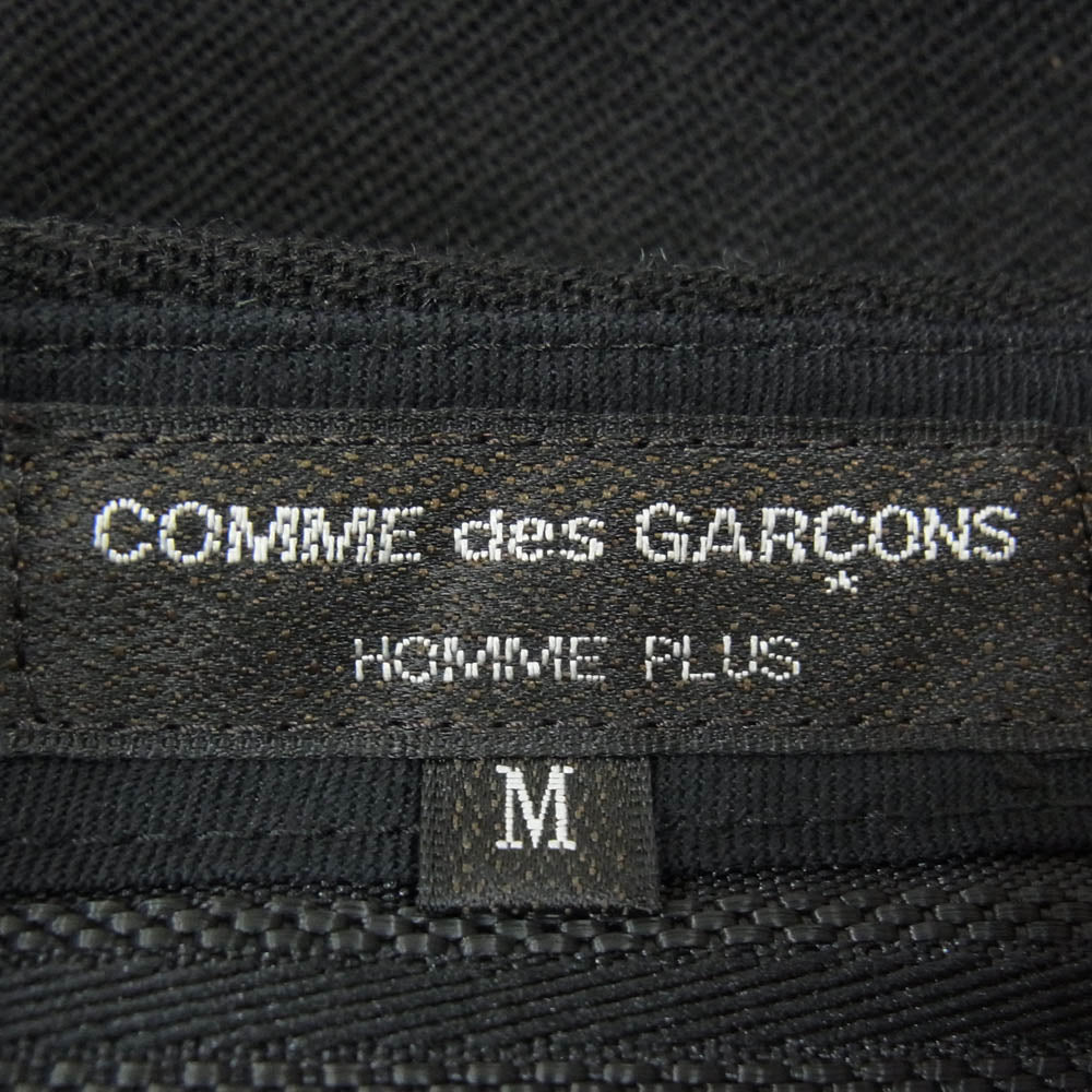 COMME des GARCONS HOMME PLUS コムデギャルソンオムプリュス 19AW PD-P022 ウール テーパード パンツ ブラック系 M【中古】