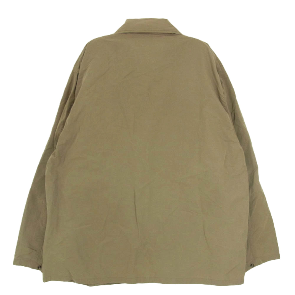 COMOLI コモリ 17SS K01-01003 COTTON NYLON COACH JACKET コットン ナイロン コーチジャケット ブラウン系 2【中古】