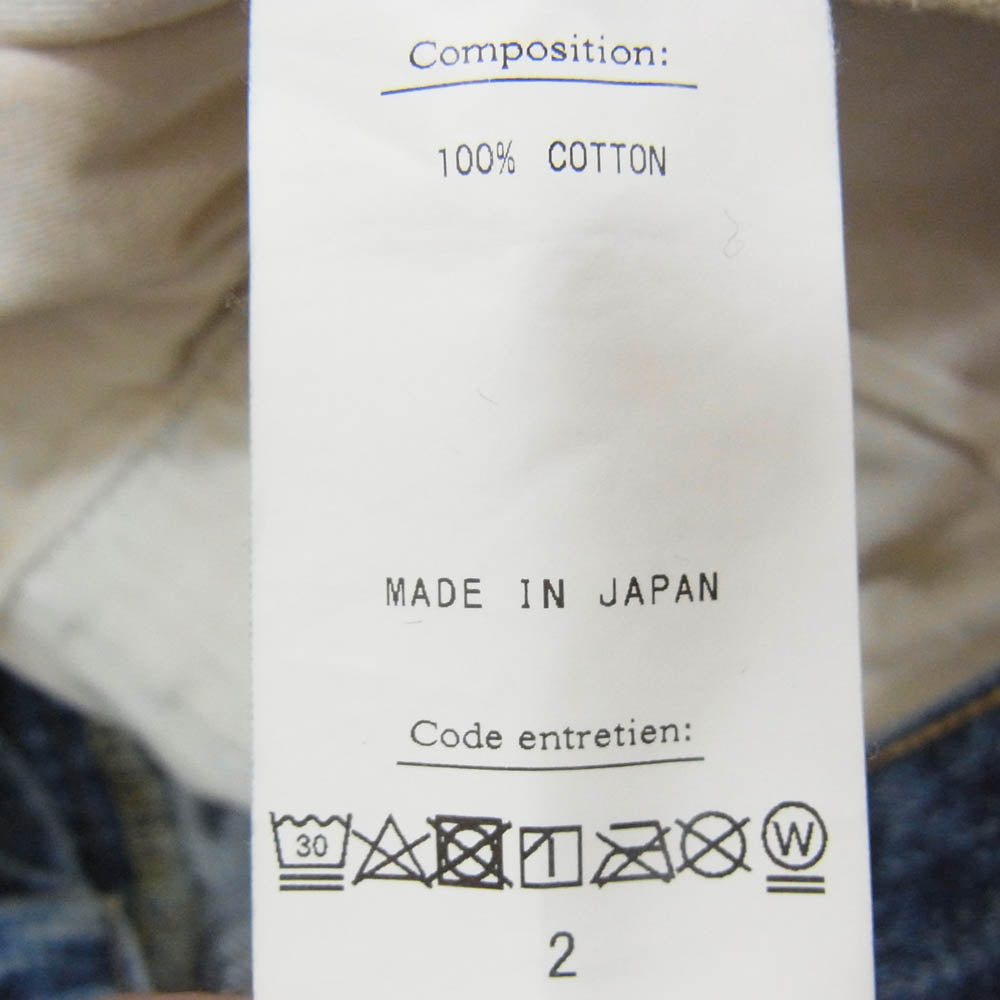 ヘリル 24-030-HL-8010-1 Hl Denim 4pk 4ポケット セルビッチ ボタンフライ デニムパンツ インディゴブルー系 2【中古】