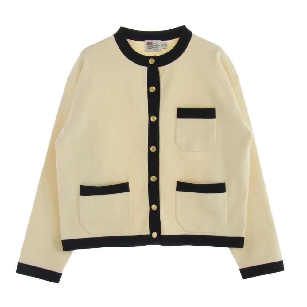 Traditional Weatherwear トラディショナルウェザーウェア L232THKCD0303HF ARKLEY KNIT アークリー ニット カーディガン オフホワイト系 クリーム系 XS【中古】