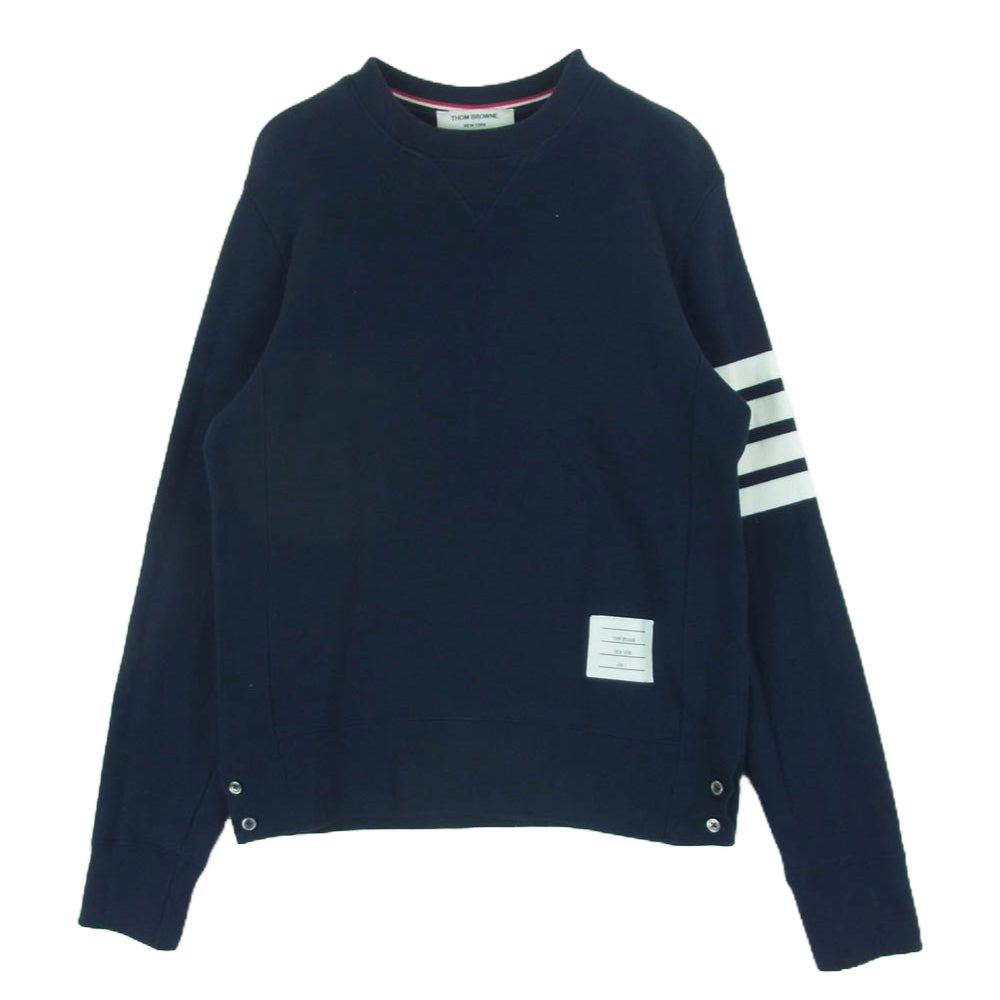 THOM BROWNE トムブラウン NJT021H-00535461 4BAR クラシック プルオーバー スウェット トレーナー ダークネイビー系 1【中古】