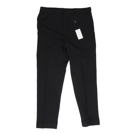 DRIES VAN NOTEN ドリスヴァンノッテン 232-020924-7334-900 ウール混 センタープレス テーパード スラックス パンツ ブラック系 46【中古】