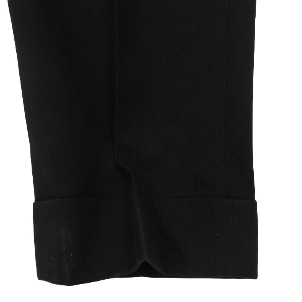 DRIES VAN NOTEN ドリスヴァンノッテン 232-020924-7334-900 ウール混 センタープレス テーパード スラックス パンツ ブラック系 46【中古】