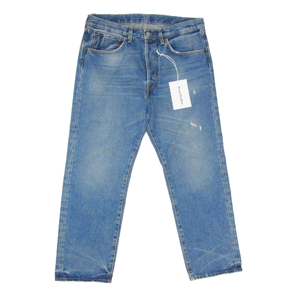 ACNE STUDIOS アクネストゥディオズ B00149 2003 Vintage Blue ダメージ加工 リラックスフィット デニム パンツ ジーンズ インディゴブルー系 30【中古】