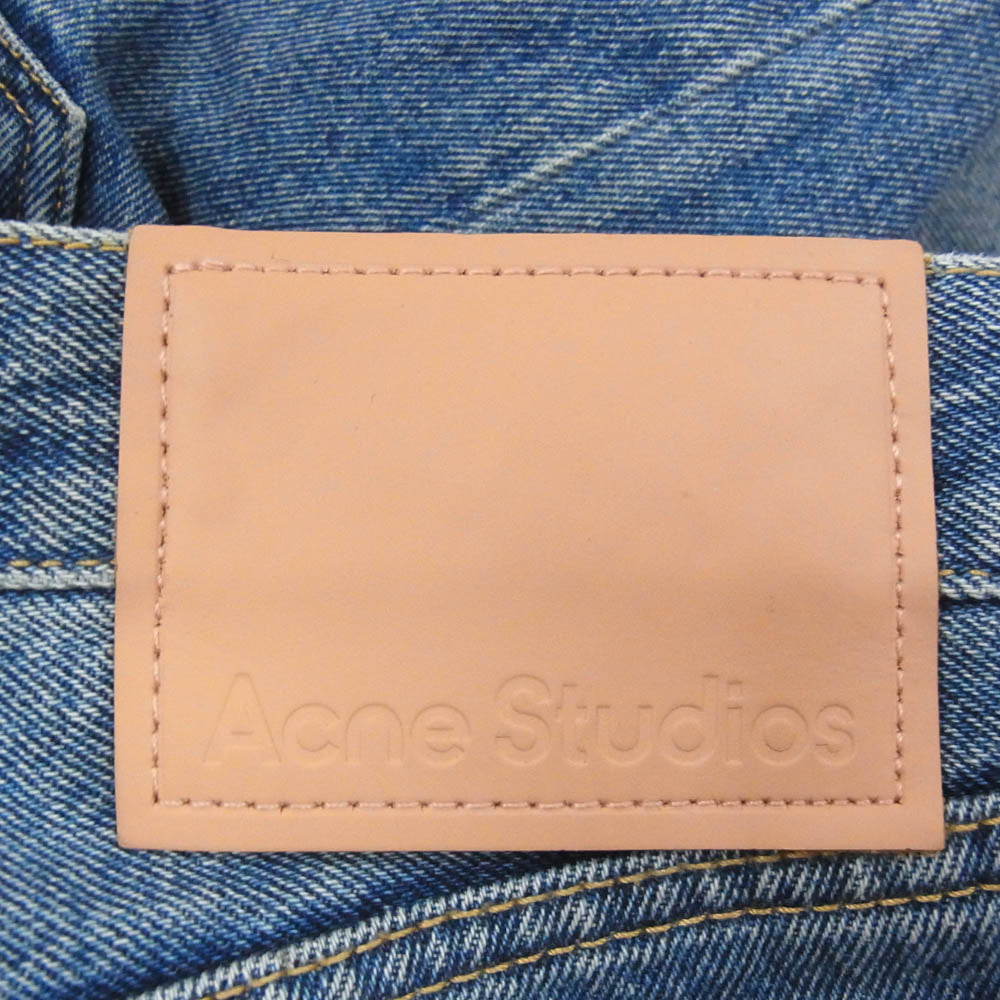 ACNE STUDIOS アクネストゥディオズ B00149 2003 Vintage Blue ダメージ加工 リラックスフィット デニム パンツ ジーンズ インディゴブルー系 30【中古】