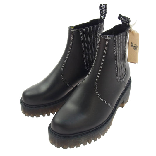 Dr.Martens ドクターマーチン 26914001 ROMETTY CONTRAST ST サイドゴア チェルシー ブーツ ブラック系 UK6【極上美品】【中古】