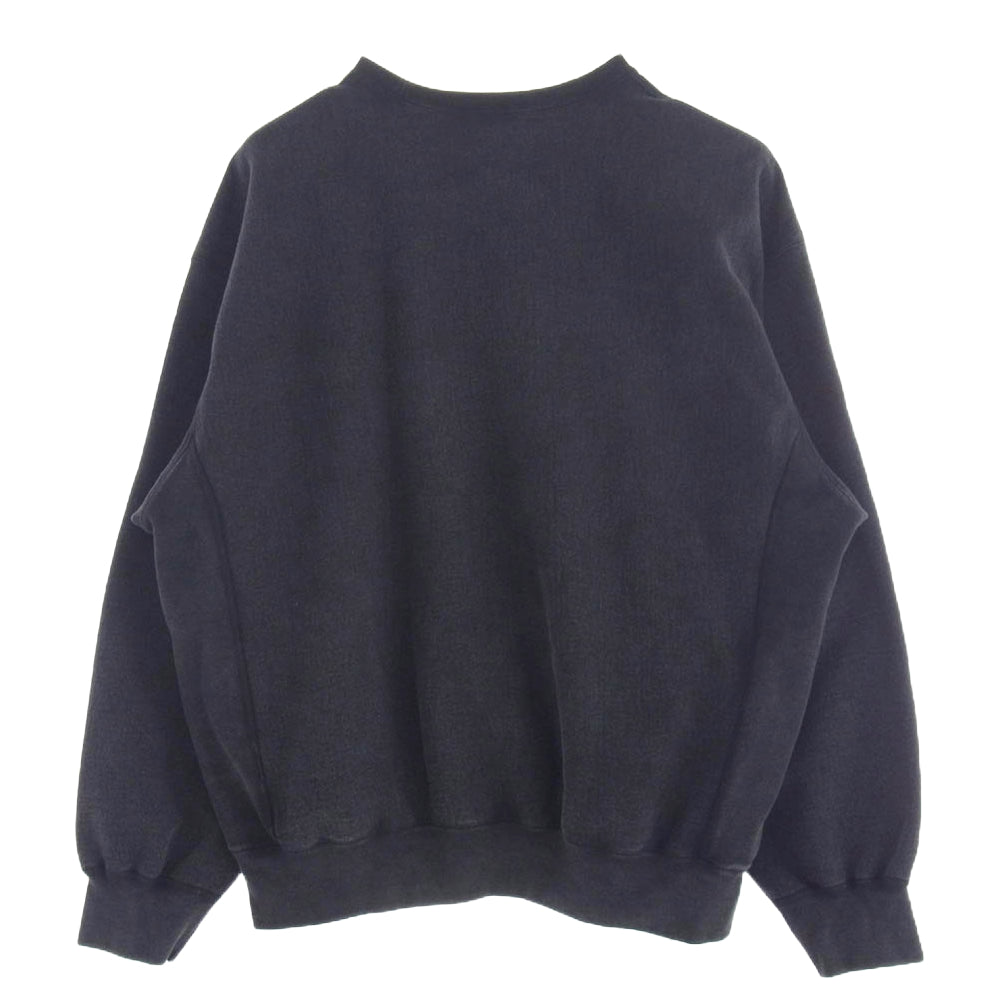 Supreme シュプリーム 25SS washed box logo crewneck ウォッシュ加工 ボックスロゴ クルーネック スウェット ブラック系 XXL【美品】【中古】