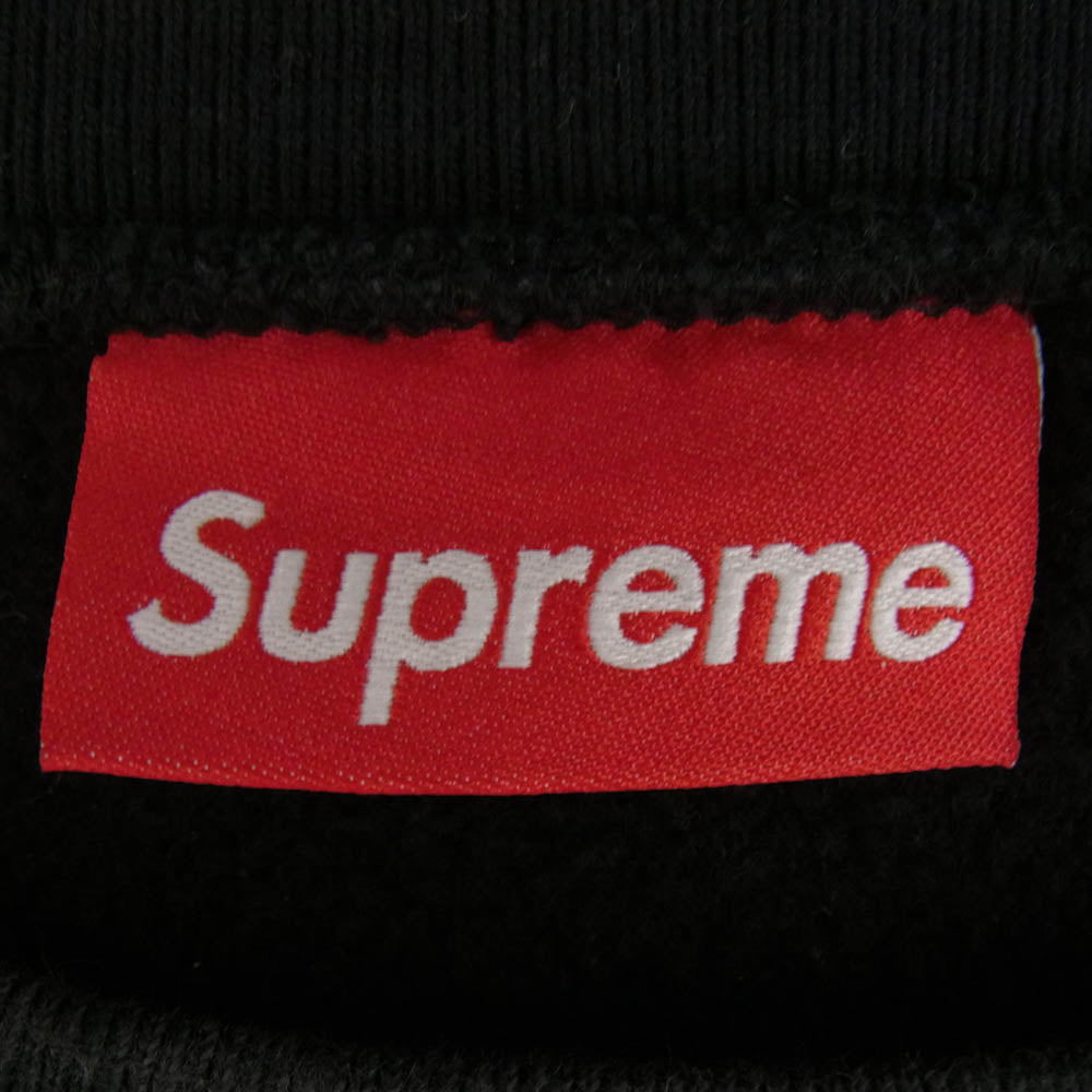 Supreme シュプリーム 25SS washed box logo crewneck ウォッシュ加工 ボックスロゴ クルーネック スウェット ブラック系 XXL【美品】【中古】