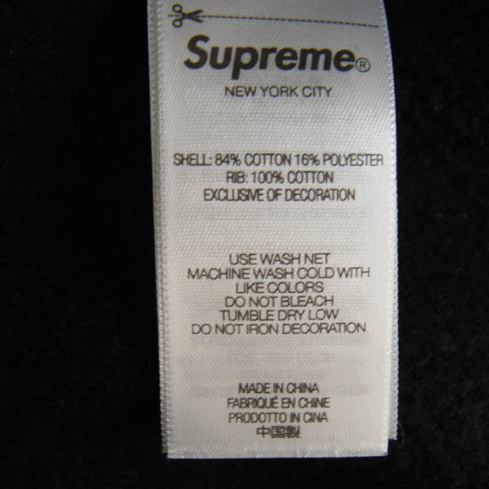 Supreme シュプリーム 25SS washed box logo crewneck ウォッシュ加工 ボックスロゴ クルーネック スウェット ブラック系 XXL【美品】【中古】