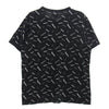Supreme シュプリーム 18AW Scatter Ringer Tee スキャッター リンガー ロゴ プリント 総柄 クルーネック 半袖 Tシャツ ブラック系 L【中古】