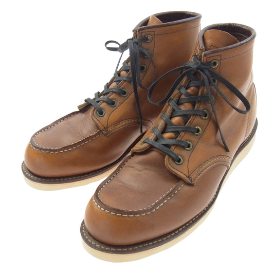RED WING レッドウィング 875 USA製 IRISH SETTER アイリッシュセッター クラシック モックトゥ ブーツ ライトブラウン系 9.5E【中古】