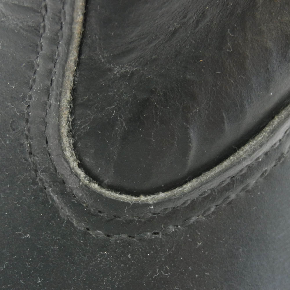 RED WING レッドウィング 8169 90's USA製 刺繍製羽タグ PECOS BOOTS ペコスブーツ レザーブーツ ブラック系 9E【中古】