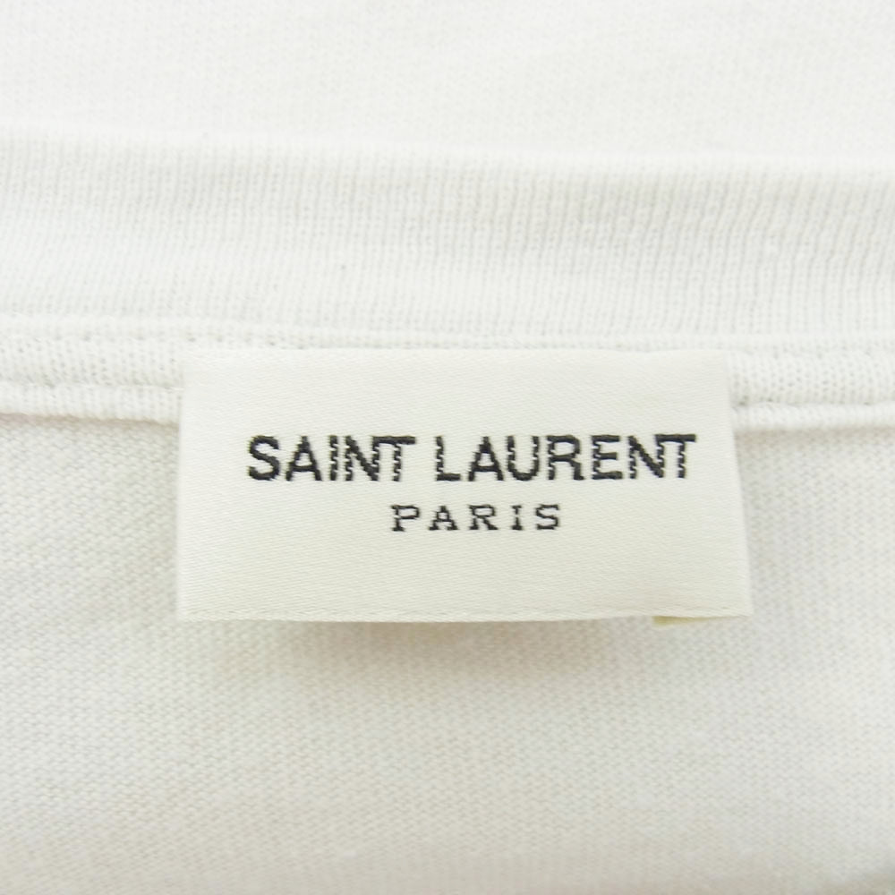 SAINT LAURENT サンローラン 551413 YBCB2 THE SONG プリント 半袖 Tシャツ カットソー グレー系 M【中古】