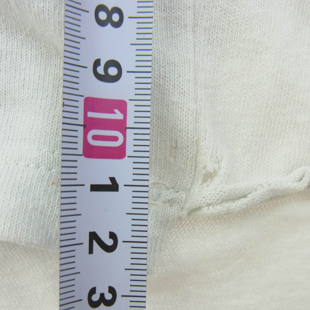 SAINT LAURENT サンローラン 551413 YBCB2 THE SONG プリント 半袖 Tシャツ カットソー グレー系 M【中古】